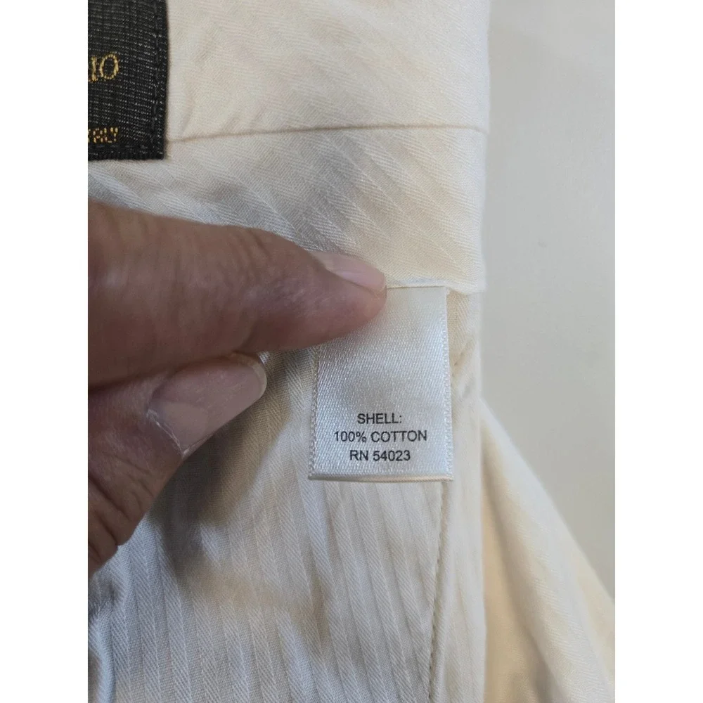 Banana Republic Modern Fit Chinos Mens 32x30 Khaki Tan Tessuti di Sondrio Cotton